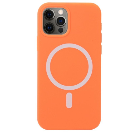 Противоударный чехол Nano Silicone (Magsafe) для iPhone 12 / 12 Pro - оранжевый