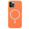 Противоударный чехол Nano Silicone (Magsafe) для iPhone 12 Pro Max - оранжевый