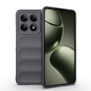 Силиконовый чехол Magic Flannel для Xiaomi 14T 5G Global - темно-серый