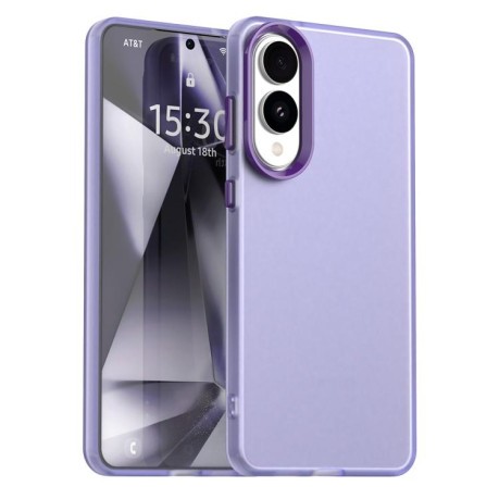 Противоударный чехол Candy Series для Samsung Galaxy S25 Edge 5G - фиолетовый