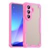 Противоударный чехол Armor Glaze гибрид для Samsung Galaxy S26 5G — розовый