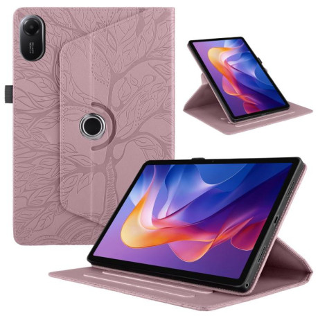 Чехол-книжка Tree Life Embossed Rotation Leather для Xiaomi Redmi Pad 2 - золото