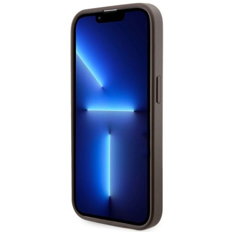 Оригинальный чехол Guess GCube Stripes MagSafe для iPhone 14 Pro Max -  brown