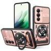 Противоударный чехол Armor Rotating Holder MagSafe для Xiaomi Redmi 15 5G / 4G EU 171mm — розово-золотой