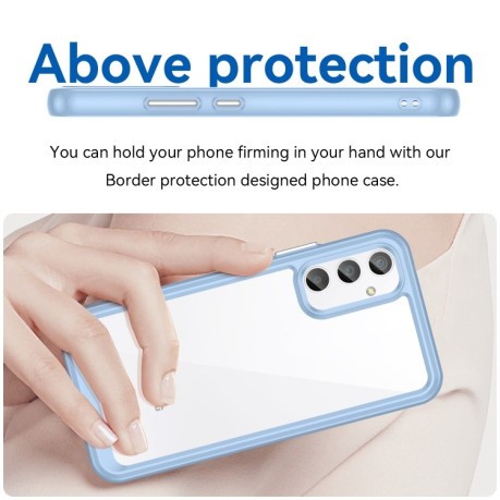 Протиударний чохол Colorful Series Acrylic для Samsung Galaxy A34 5G - синій