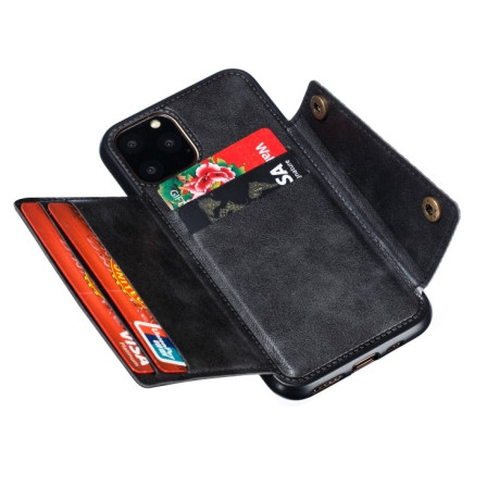 Противоударный чехол Magnetic with Card Slots на iPhone 12/12 Pro - черный