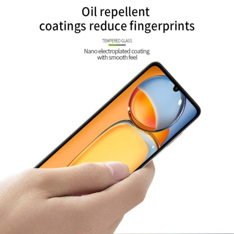 Защитное стекло PINWUYO 9H 3D Full Screen на Xiaomi Redmi 13C/Poco C65 - черное