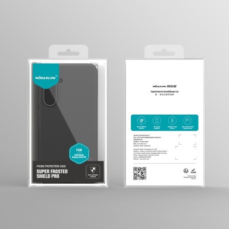 Чехол NILLKIN Frosted Shield Pro гибрид с  матовым покрытием на Samsung Galaxy S24 FE 5G - синий