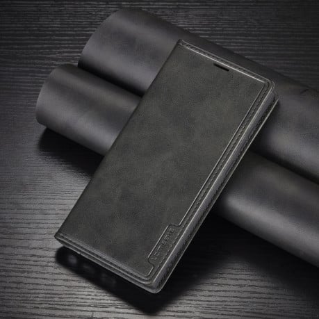 Чехол-книжка LC.IMEEKE LC-001 Series для Samsung Galaxy S22 Ultra 5G - черный