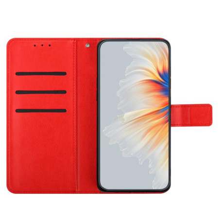 Чохол-книжка Flower Embossed Leather на Xiaomi Redmi Note 14 4G 164.48mm - червоний