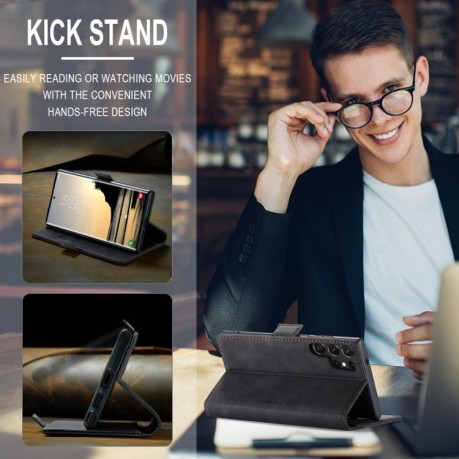 Чохол-книжка CaseMe-013 Multifunctional  для Samsung Galaxy S25 Ultra 5G - чорний