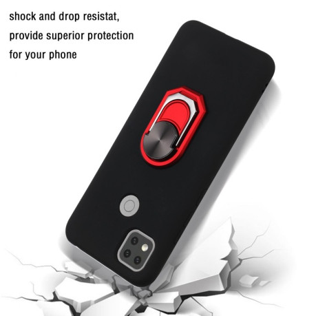 Противоударный чехол Invulnerable with ring holder на Xiaomi Redmi 10A/9C - красный
