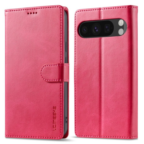 Чехол книжка LC IMEEKE Calf Texture на Google Pixel 9 Pro XL - красный