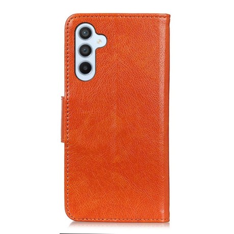 Чехол-книжка Mirren Crazy Horse для Samsung Galaxy A05s - оранжевый