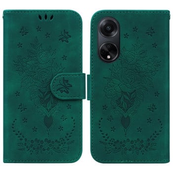 Чохол-книжка Butterfly Rose Embossed для OPPO A98 5G/A97 / F23 5G India - зелений