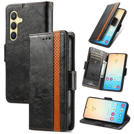 Чохол-книжка Dual-side Magnetic Buckle для Samsung Galaxy S25+ 5G - чорний