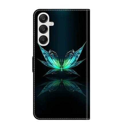 Чехол-книжка Crystal 3D Shockproof Protective Leather для Samsung Galaxy A35 5G - Reflection Dutterfly