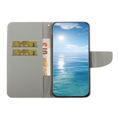 Чохол-книжка Colored Drawing Pattern для Samsung Galaxy S24 FE 5G - Marble