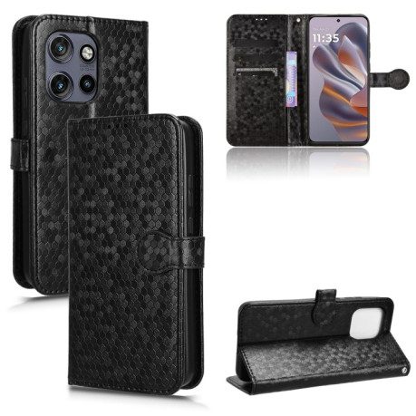 Чехол-книжка Honeycomb Dot для Motorola Edge 50 Neo / S50 5G - черный