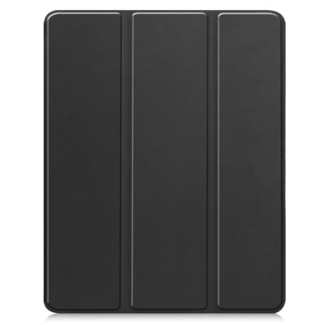 Чехол-книжка Custer Pattern Pure Color 3-Fold Holder на iPad Air 13 2024 - черный