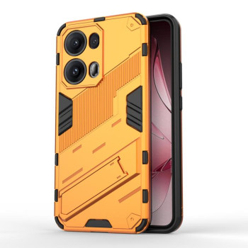 Противоударный чехол Punk Armor с подставкой на OPPO Reno13 Pro 5G Global - оранжевый