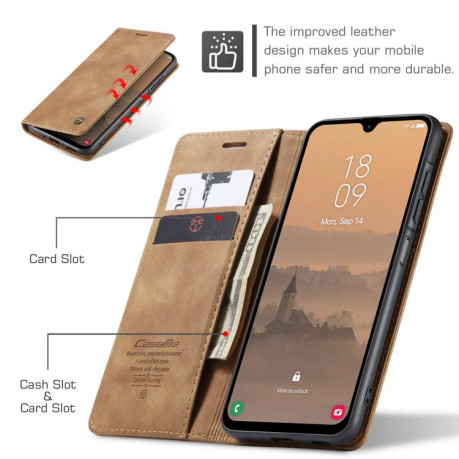 Чохол-книжка CaseMe-013 Multifunctional  для Samsung Galaxy A26 5G - коричневий