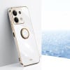 Чехол XINLI Straight Edge с держаталем-подставкой на Xiaomi Redmi Note 13 5G - белый