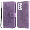 Чехол-книжка 7-petal Flowers Embossing для Samsung Galaxy A33 5G - фиолетовый