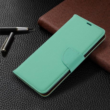 Чохол-книжка Litchi Texture Pure Color Samsung Galaxy S20 Ultra- зелений