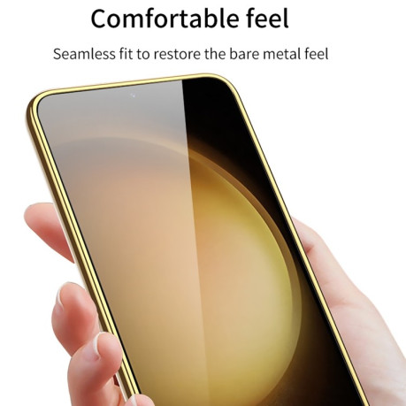 Противоударный чехол GKK Plating для Samsung Galaxy S24 5G - черный