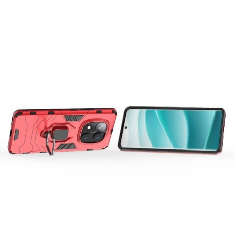 Протиударний чохол HMC 360 Degree Rotating Holder на Redmi Note 14 Pro 4G - червоний