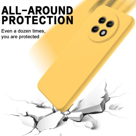 Силіконовий чохол Solid Color Liquid Silicone на Realme 13+ 5G/13 Pro 5G/13 Pro+ - жовтий