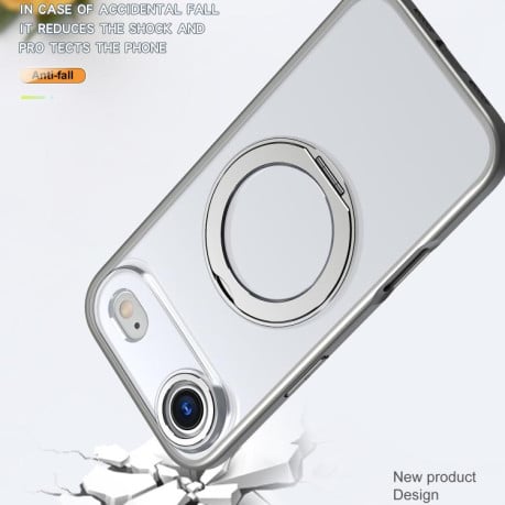 Чехол kalebol с MagSafe и подставкой 360 Metal Ring Holder на iPhone Air - Gray