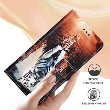 Чохол-книжка Colored Drawing Pattern Plain Weave Leather для Xiaomi Redmi Note 14 Pro 5G/Poco X7 - кольоровий