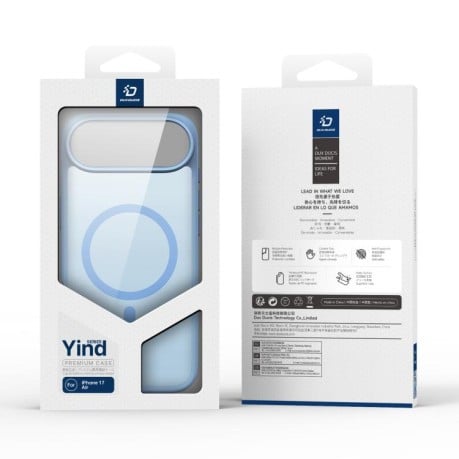 Чохол DUX DUCIS Yind Series із MagSafe гібрид на iPhone Air - блакитний