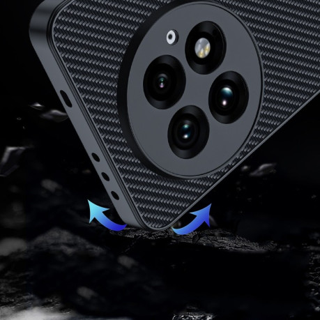 Протиударний чохол Carbon Fiber Texture Printing для OnePlus 13 - чорно-синій