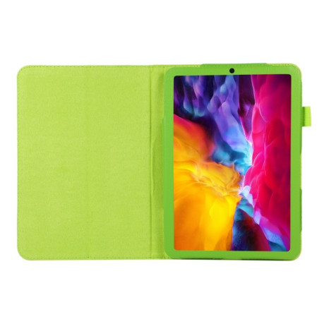 Чехол-книжка Litchi Texture для iPad mini 6 - зеленый
