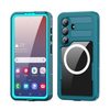 Противоударный чехол RedPepper IP68 Waterproof MagSafe на Samsung Galaxy S26 5G — озёрно-голубой/травянисто-голубой