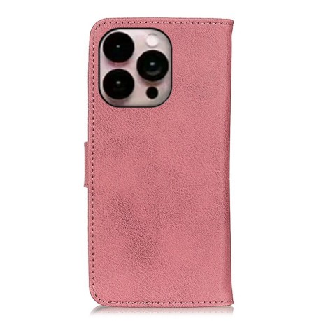 Чохол-книжка KHAZNEH Cowhide Texture на iPhone 14 Pro Max - рожевий