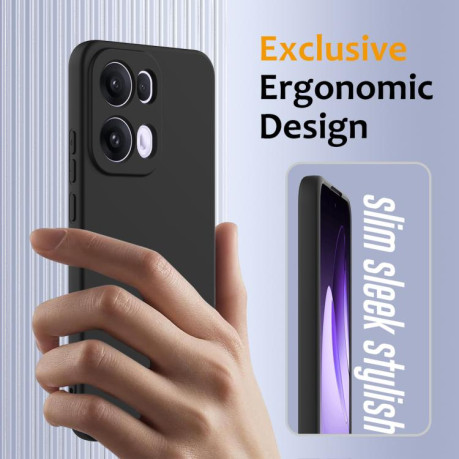 Силиконовый чехол Shockproof Silicone Magsafe для OPPO Reno13 Pro 5G Global - черный
