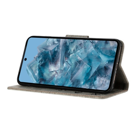 Чехол-книжка Embossed Butterfly для Google Pixel 8 Pro - серый