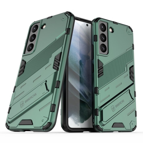 Противоударный чехол Punk Armor для Samsung Galaxy S22 5G - зеленый