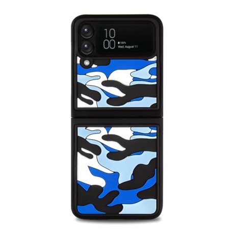 Протиударний чохол Camouflage Clouds Samsung Galaxy Z Flip3 5G - синій
