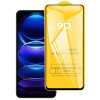 Защитное стекло 9D Full Glue Full Screen на Xiaomi Redmi Note 12 China / Note 12 Global / Poco X5 - черное