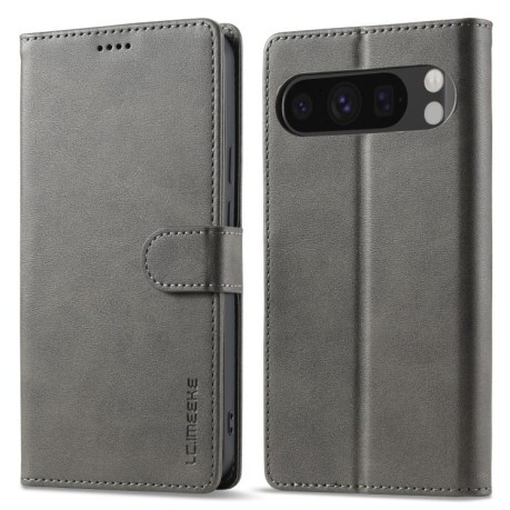 Чехол книжка LC IMEEKE Calf Texture на Google Pixel 9 Pro XL - серый