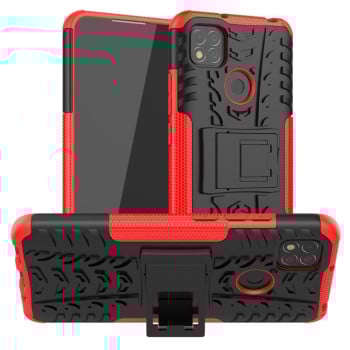 Протиударний чохол Tire Texture на Xiaomi Redmi 10A/9C - червоний