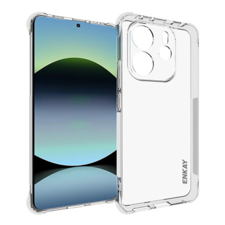 Протиударний чохол ENKAY Hat-Prince Transparent TPU Shockproof для Xiaomi Redmi Note14 4G 164.84mm