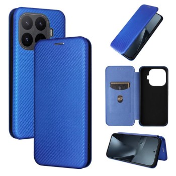 Чехол-книжка Carbon Fiber Texture на Xiaomi 17T 5G — синий
