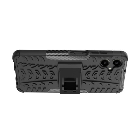 Протиударний чохол Tire Texture на Samsung Galaxy A06 4G - черный