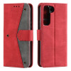 Чохол-книга Retro Stitching Calf Texture для Samsung Galaxy S22 Plus 5G - червоний